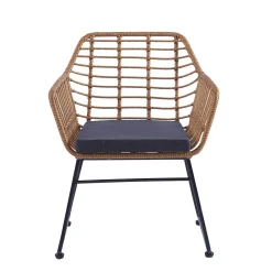 HOMLA Fotel Jardin Pleciony 95X55X42 Cm