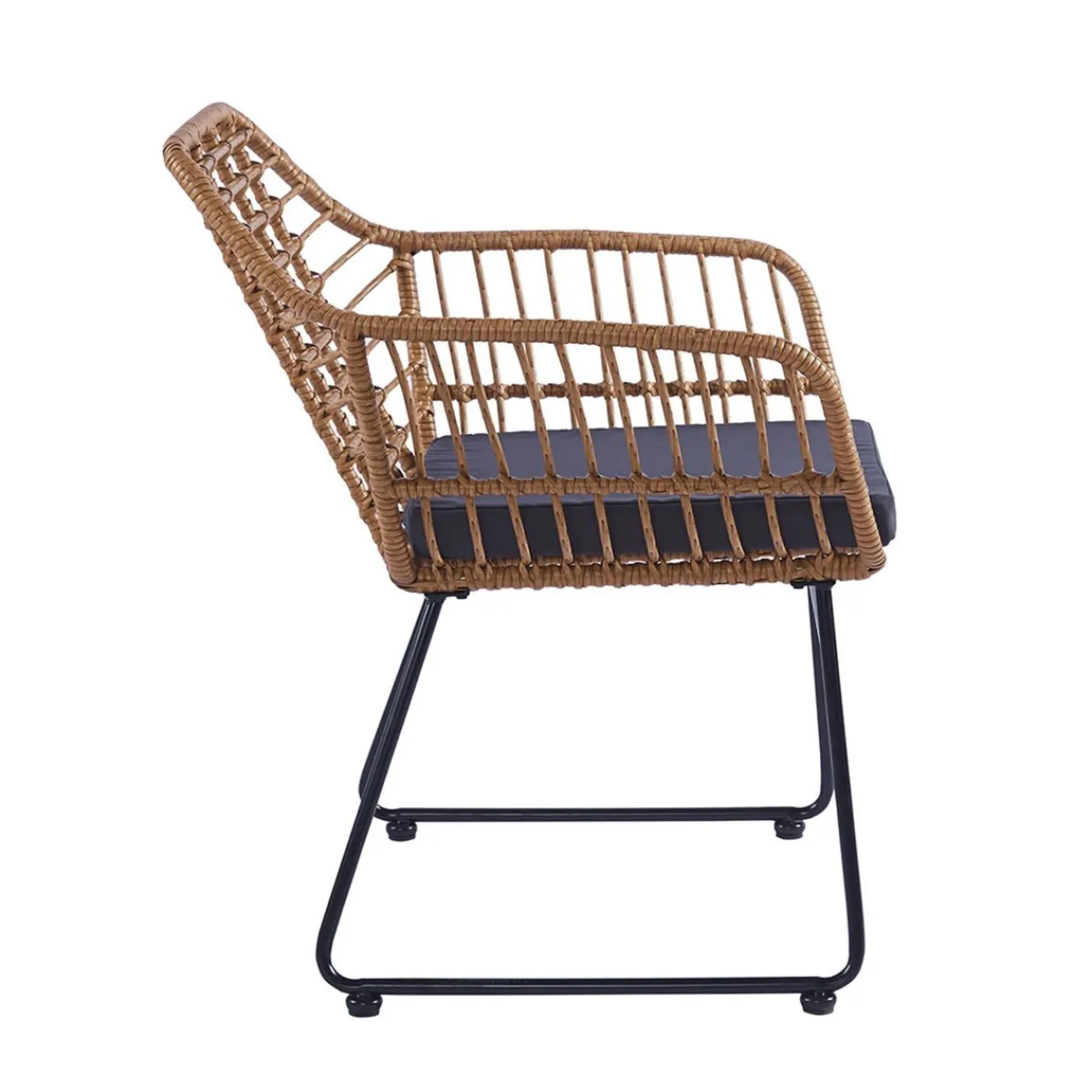 HOMLA Fotel Jardin Pleciony 95X55X42 Cm