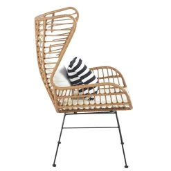 HOMLA Fotel Jardin Pleciony 70X80X110Cm