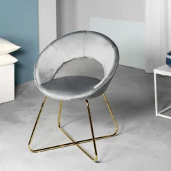 HOMLA Fotel Jared Welurowy 73X47X84 Cm