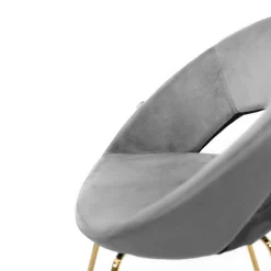 HOMLA Fotel Jared Welurowy 73X47X84 Cm