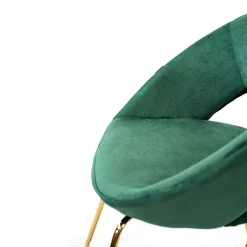 HOMLA Fotel Jared Welurowy 73X47X84 Cm