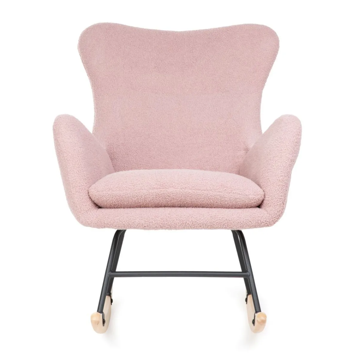 HOMLA Fotel Lunnie Bujany W Tkaninie Teddy Boucle 67X78X92 Cm