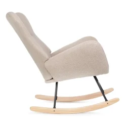 HOMLA Fotel Lunnie Bujany W Tkaninie Teddy Boucle 67X78X92 Cm