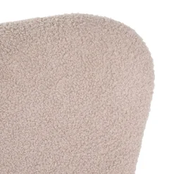 HOMLA Fotel Lunnie Bujany W Tkaninie Teddy Boucle 67X78X92 Cm