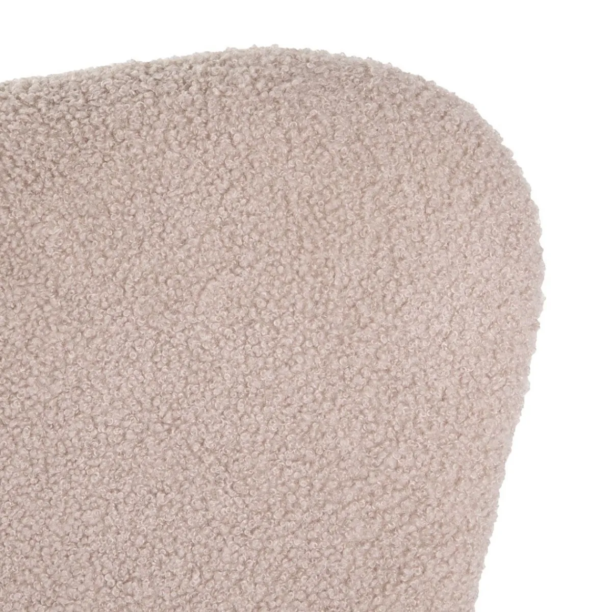 HOMLA Fotel Lunnie Bujany W Tkaninie Teddy Boucle 67X78X92 Cm