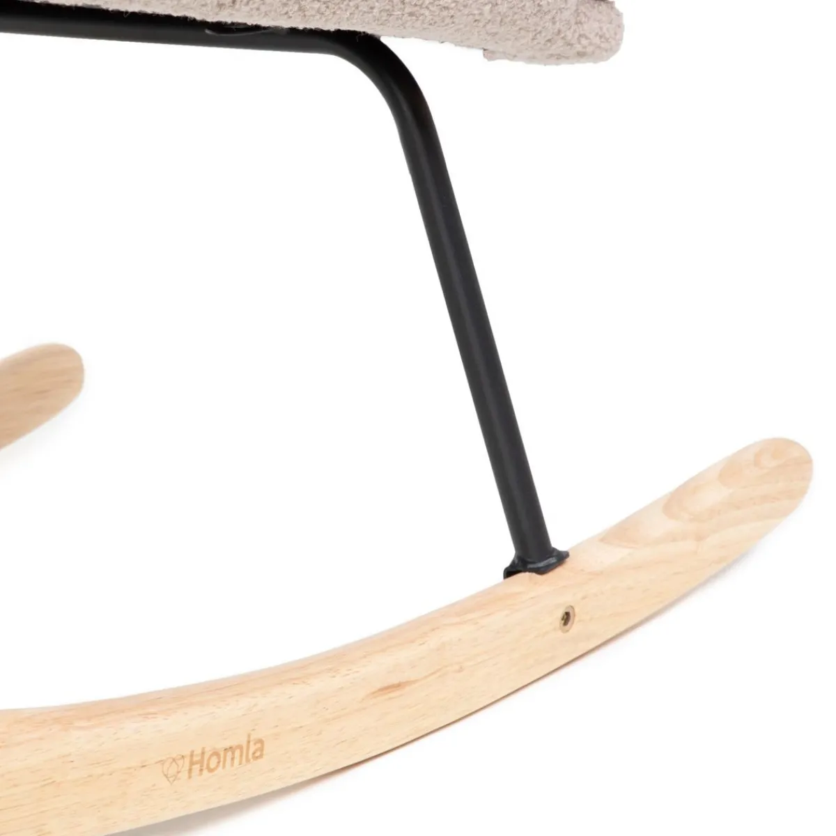 HOMLA Fotel Lunnie Bujany W Tkaninie Teddy Boucle 67X78X92 Cm