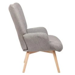 HOMLA Fotel Moss Pop W Tkaninie Ciemnobezowy 72X73X96Cm