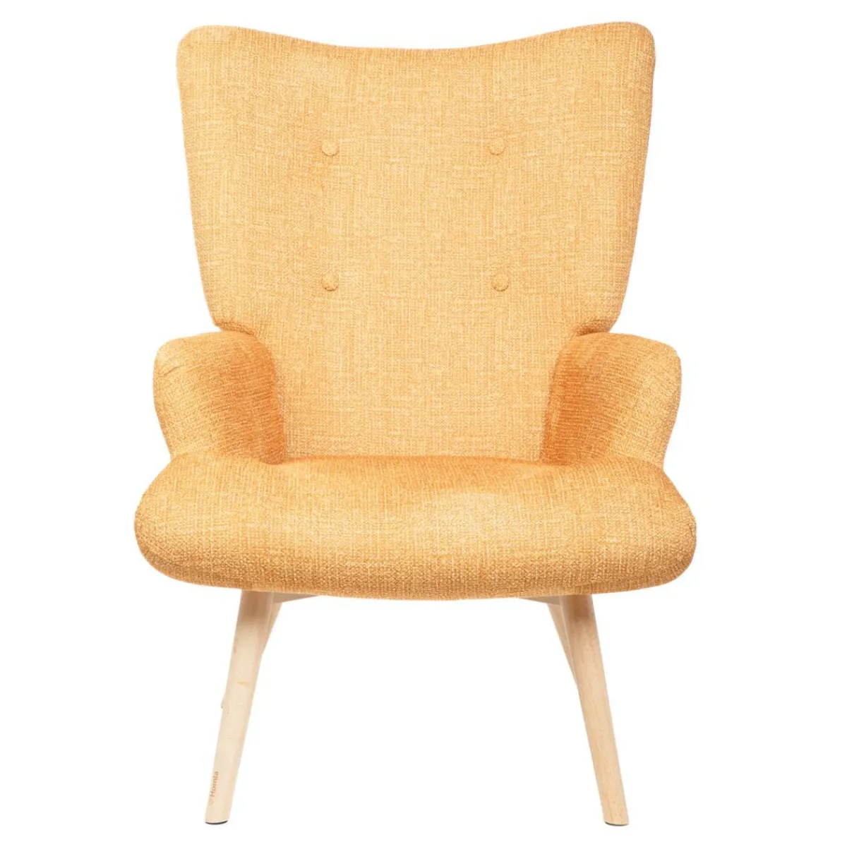 HOMLA Fotel Moss Pop W Tkaninie Musztardowy 72X73X96Cm