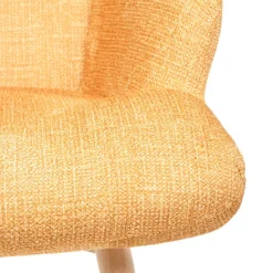 HOMLA Fotel Moss Pop W Tkaninie Musztardowy 72X73X96Cm