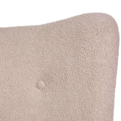 HOMLA Fotel Moss Teddy Boucle Bujany Bezowy W Tkaninie Teddy Boucle 72X73X92 Cm