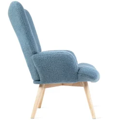 HOMLA Fotel Moss Teddy Boucle W Tkaninie Teddy