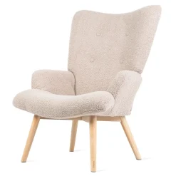 HOMLA Fotel Moss Teddy Boucle W Tkaninie Teddy