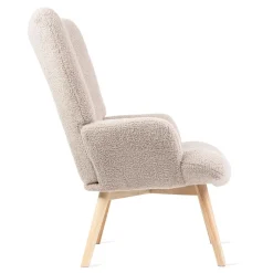 HOMLA Fotel Moss Teddy Boucle W Tkaninie Teddy