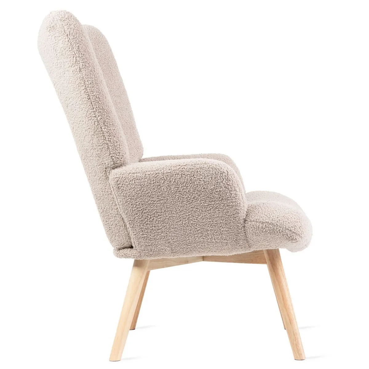 HOMLA Fotel Moss Teddy Boucle W Tkaninie Teddy