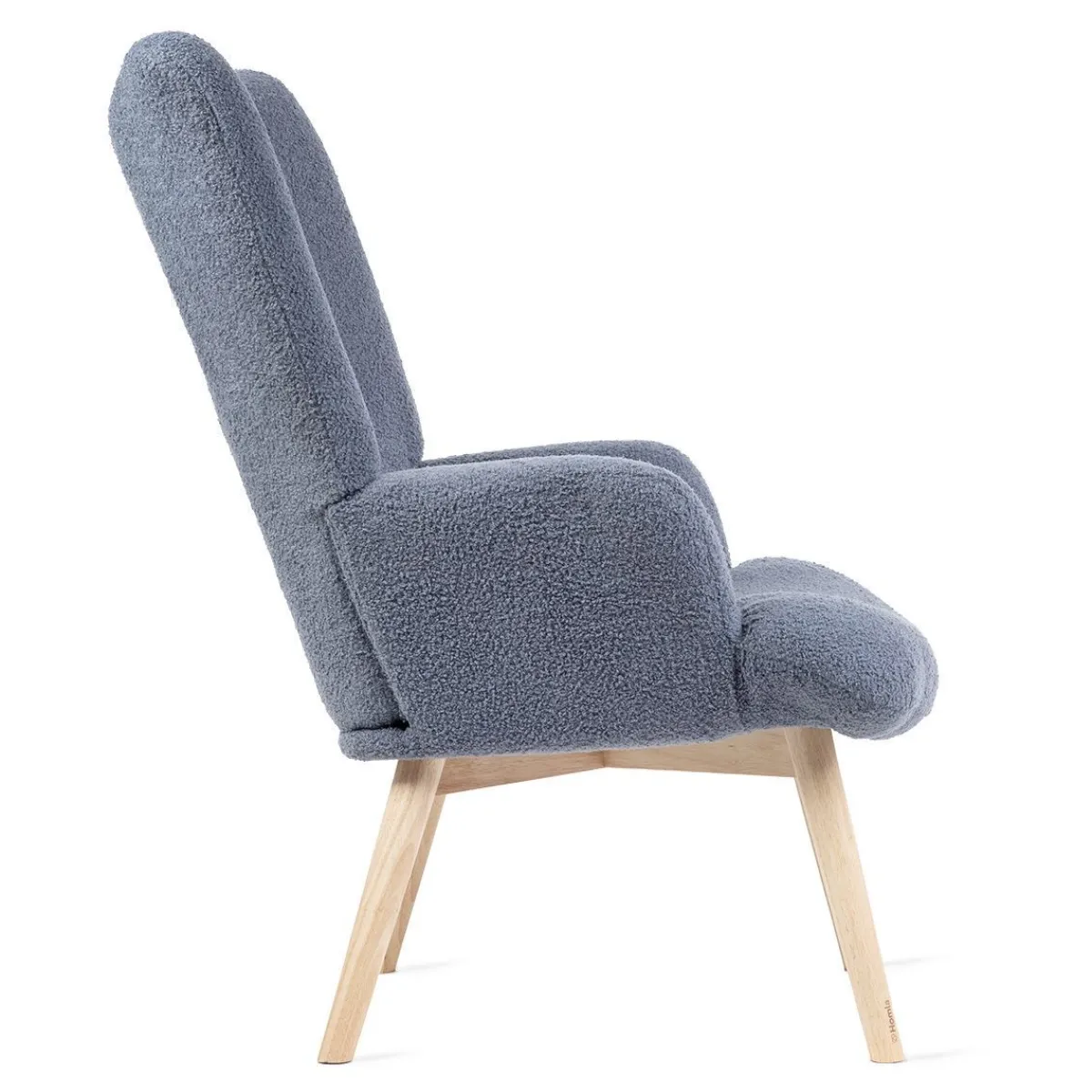 HOMLA Fotel Moss Teddy Boucle W Tkaninie Teddy