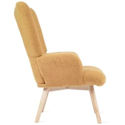 HOMLA Fotel Moss Teddy Boucle W Tkaninie Teddy