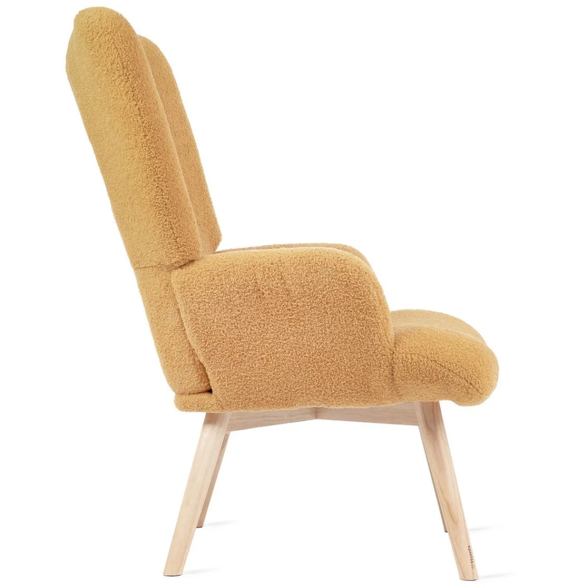 HOMLA Fotel Moss Teddy Boucle W Tkaninie Teddy