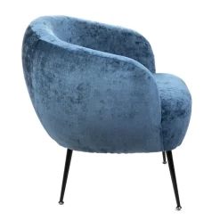 HOMLA Fotel Pallstol Szenilowy Granatowy 72X70X74Cm