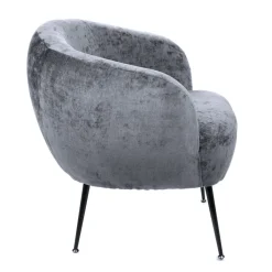 HOMLA Fotel Pallstol Szenilowy Ciemno Szary 72X70X74Cm