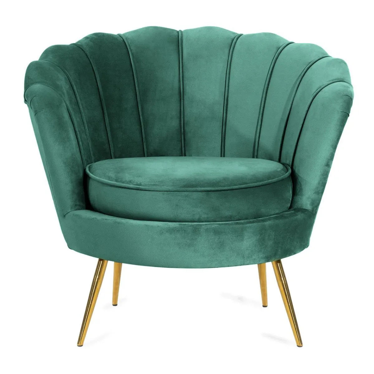 HOMLA Fotel Shelly Welurowy 82X74X76 Cm