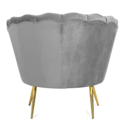 HOMLA Fotel Shelly Welurowy 82X74X76 Cm