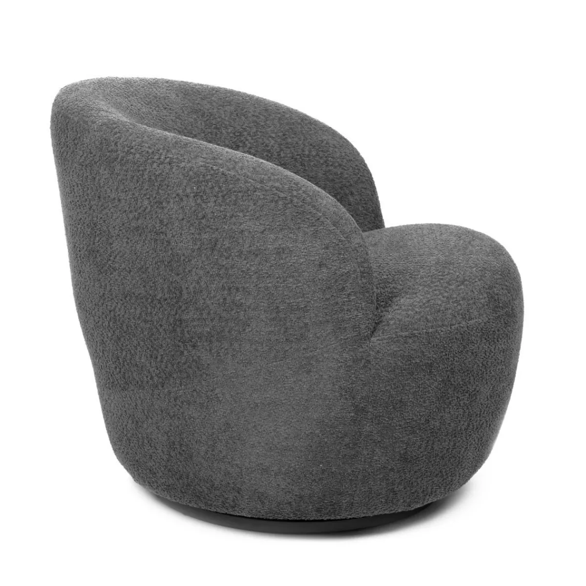 HOMLA Fotel Svingen Obrotowy Szary 65.5X77X69Cm