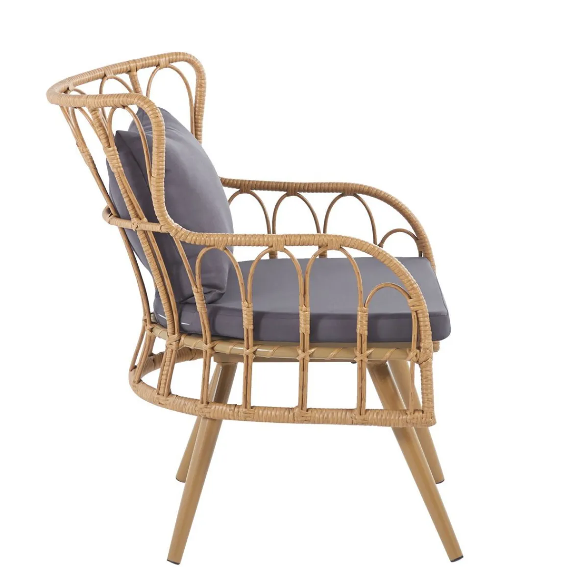 HOMLA Fotel Torvi Pleciony 72X67X84 Cm