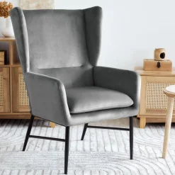 HOMLA Fotel Vinder Szary 97X67X73 Cm