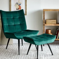 HOMLA Fotel Vinnis Zielony 96X69X82 Cm