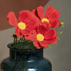 HOMLA Galazka Sztuczna Cosmos Czerwona 65 Cm