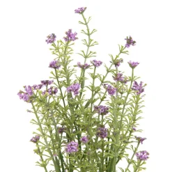 HOMLA Galazka Sztuczna Ferna Paproc Z Kwiatami 33 Cm