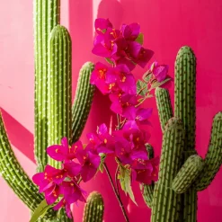 HOMLA Galazka Sztuczna Floral Aura Fioletowa 76 Cm