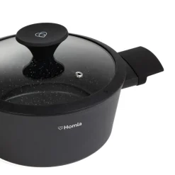 HOMLA Garnek Tristan Z Pokrywka Marmurek 2,4 L