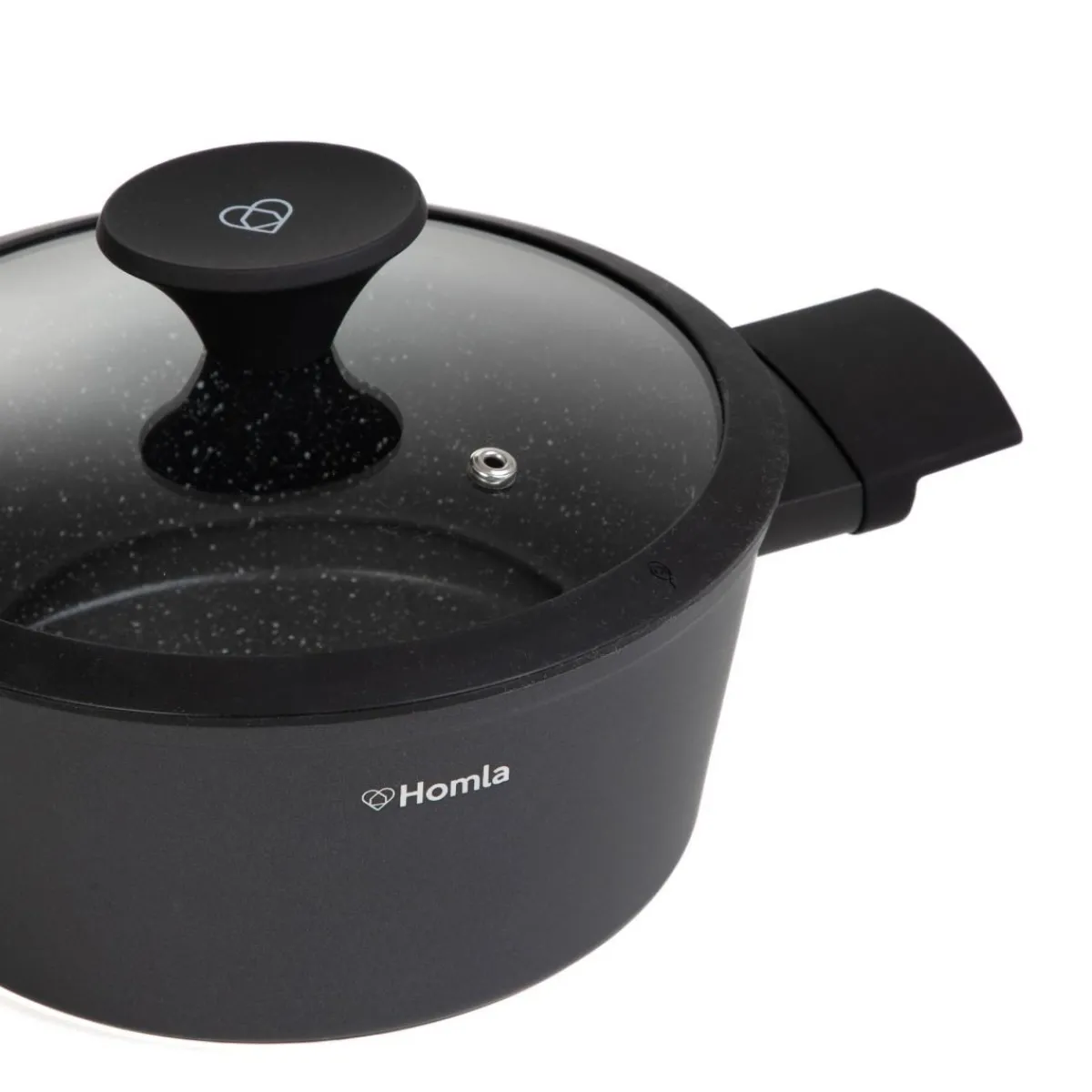 HOMLA Garnek Tristan Z Pokrywka Marmurek 2,4 L