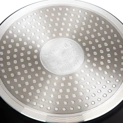 HOMLA Garnek Tristan Z Pokrywka Czarno- Pomaranczowy 2,4 L