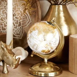 HOMLA Globus Dekoracyjny Globe Zloty 13X10X18 Cm