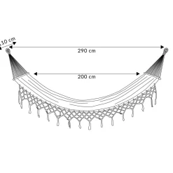 HOMLA Hamak Wobble Ecru 100X200 Cm