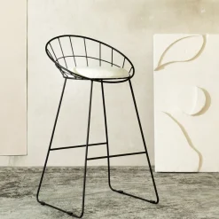 HOMLA Hoker Banco Metalowy 54 X 48 X 97 Cm