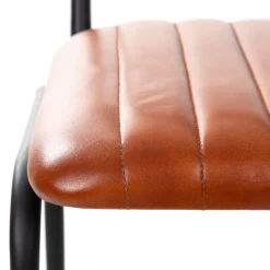 HOMLA Hoker Lumbar W Obiciu Ze Skory Bawolej Brazowe 46X54X103 Cm