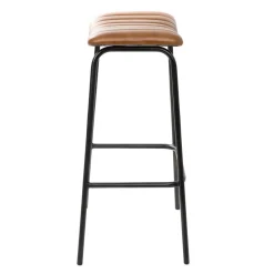 HOMLA Hoker Lumbar W Obiciu Ze Skory Bawolej Brazowe 47X38X77 Cm