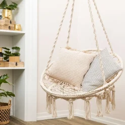 HOMLA Hustawka Circle Bezowa 82X60X115-138 Cm