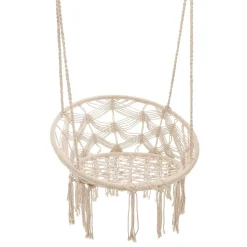 HOMLA Hustawka Circle Doira Makrama Bezowa 82X60X115-138 Cm