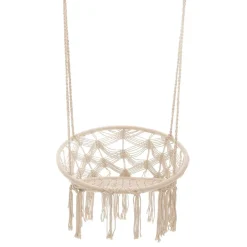 HOMLA Hustawka Circle Doira Makrama Bezowa 82X60X115-138 Cm