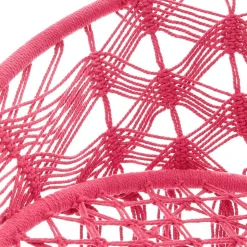 HOMLA Hustawka Circle Doira Makrama Fuksjowa 82X60X115-138 Cm