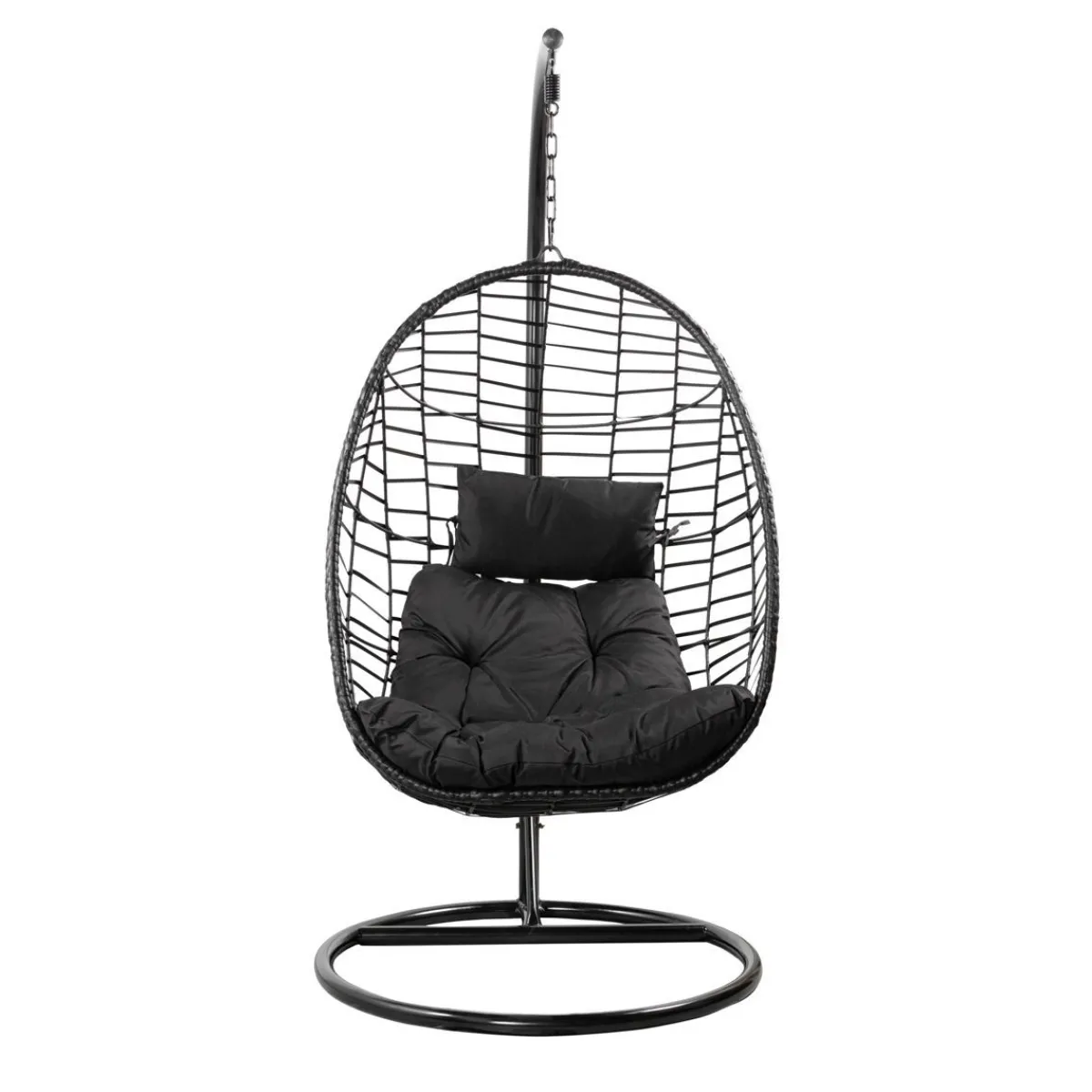 HOMLA Hustawka Solei Czarna Z Czarna Poduszka 95X95X195 Cm