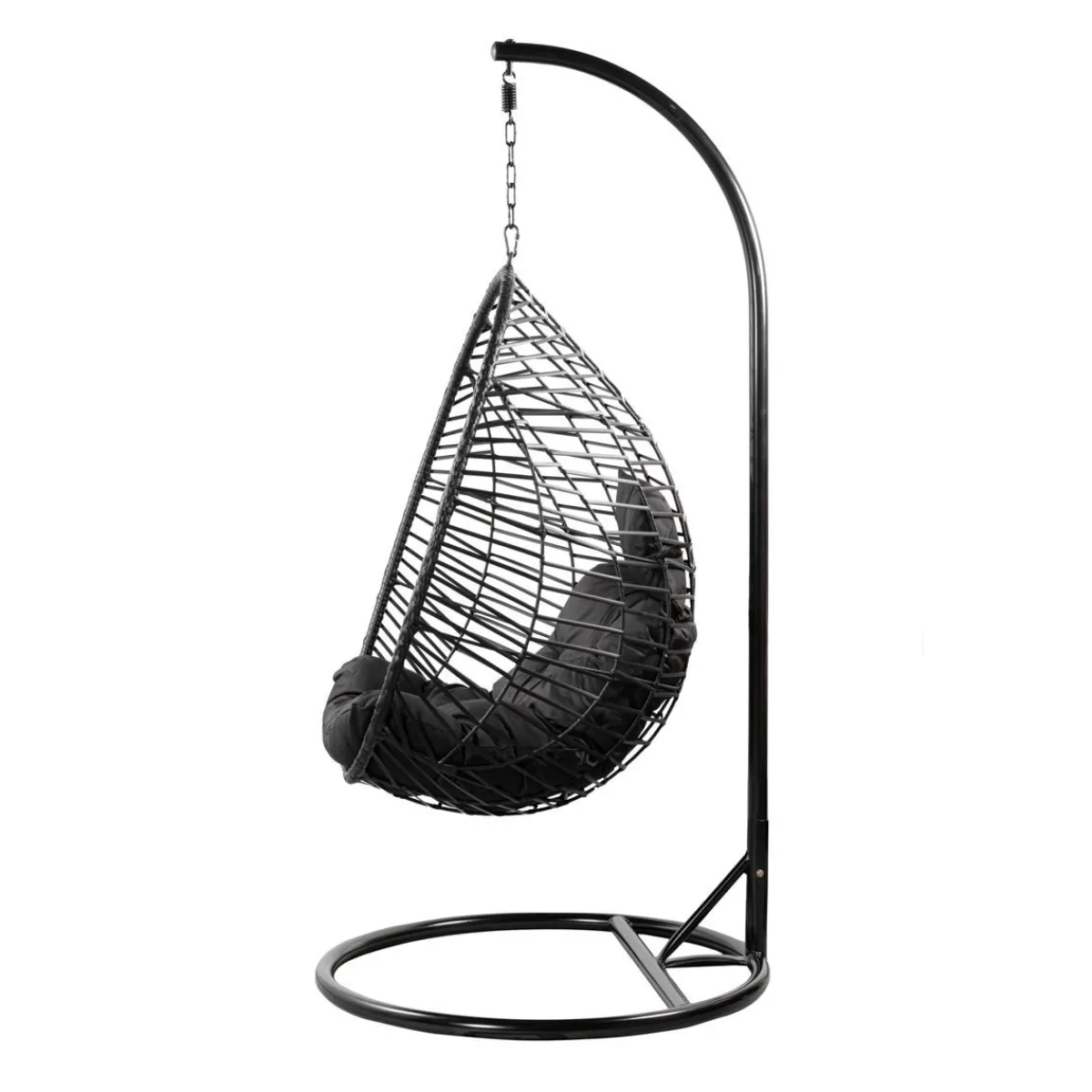 HOMLA Hustawka Solei Czarna Z Czarna Poduszka 95X95X195 Cm