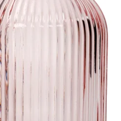 HOMLA Karafka Natia Ryflowana Z Korkiem Rozowa 1 L