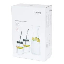 HOMLA Karafka Soma Summer Ze Szklankami 1 L