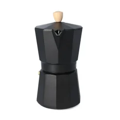 HOMLA Kawiarka Mia Mokka Czarna Z Drewnianym Uchwytem 6 Cup